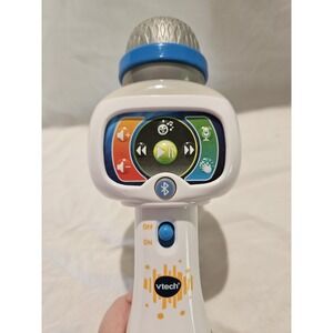 VTech Kidi Star Karaoke Microphone Bluetooth VT24354T Lights Sounds Tested Works